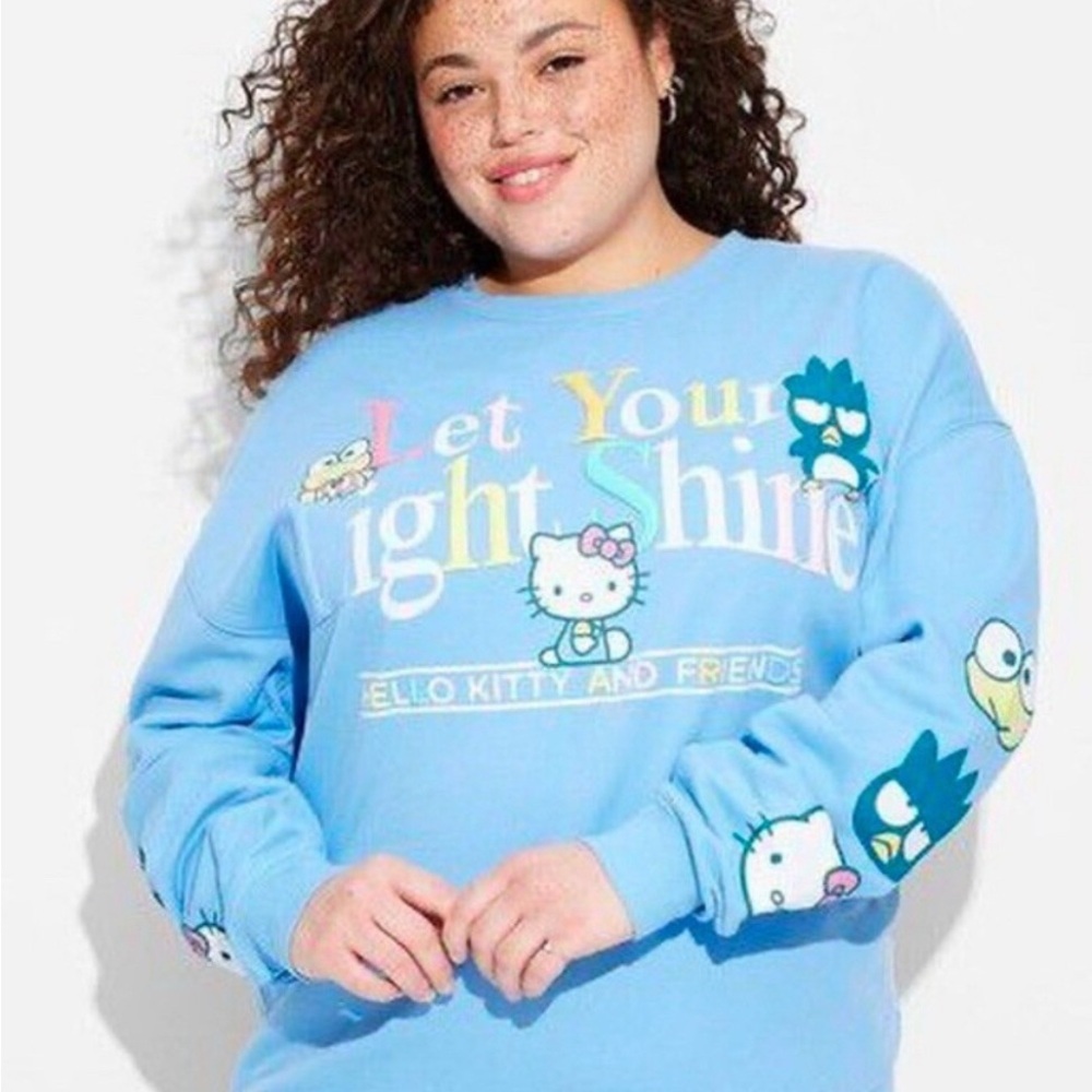 Sanrio Hello Kitty Blue Crewneck sweater M - Picture 4 of 11
